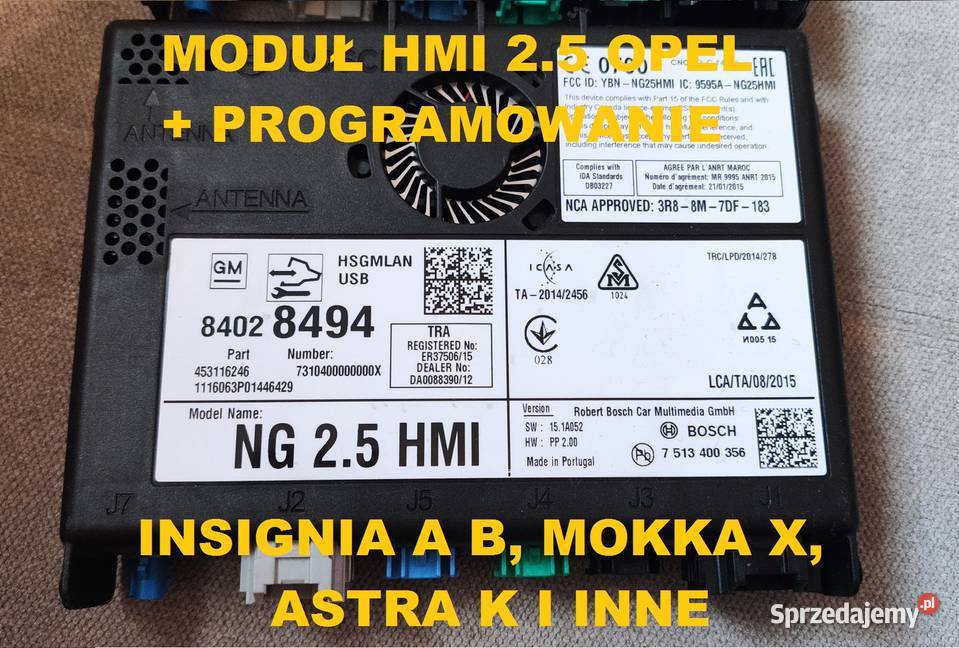 Moduł HMI 25 HMI25 programowanie Opel Insignia A Bytom
