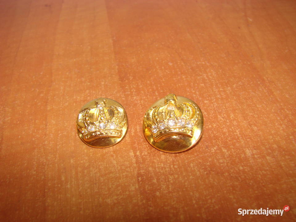 złoty guzik z koroną Pruszcz Gdański
