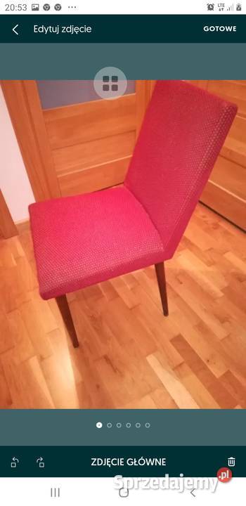 Krzesła PRL vintage wielkopolskie Kórnik