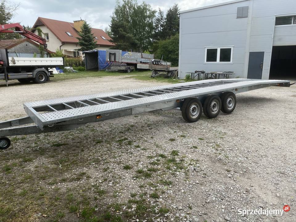 Laweta na dwa auta trzyosiowa 35 tony 2 Wola Grzymkowa