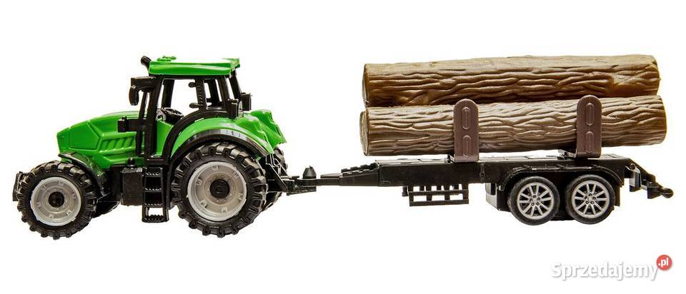 Mały traktor z przyczepą na drewno Poznań sprzedam