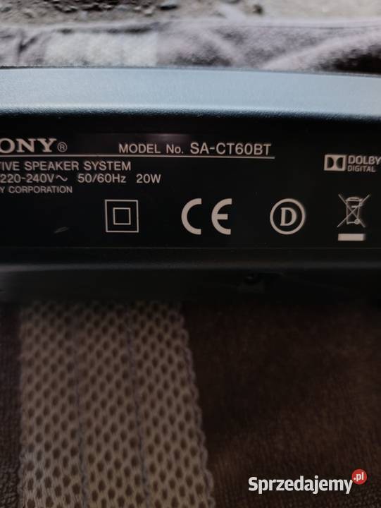 Zestaw Sony nagrywarka soundbar subofer Pozostałe wielkopolskie Kobylnica sprzedam