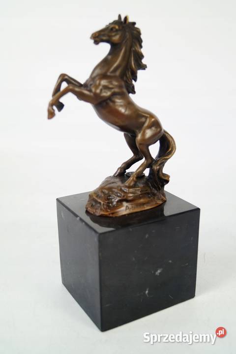 Figura z brązu rzeźba KOŃ konik dekoracja Gizałki