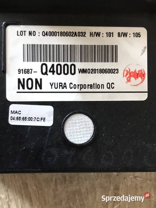 KIA ENIRO NIRO EV MODUŁ STEROWNIK 91687Q4000 Sosnowiec