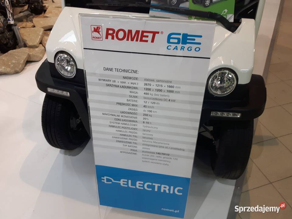 Pojazd Samochód Elektryczny Romet 6e CARGO 2019 Pozostałe
