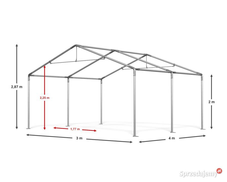 3x4x2m Namiot imprezowy ogrodowy pawilon wiata dolnośląskie Wrocław