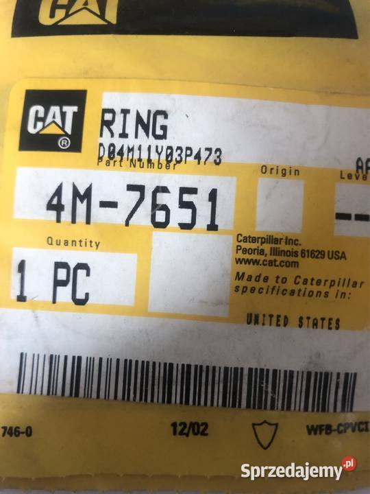 CAT Pierścień ustalający pierścień Piła