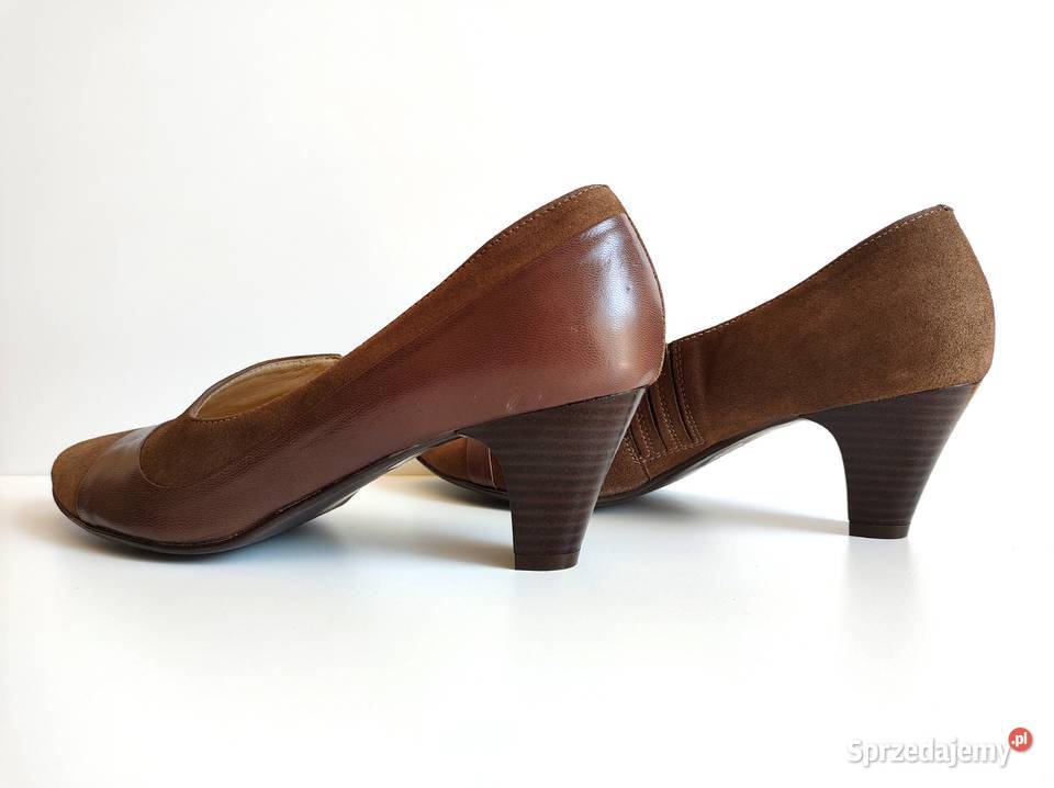 7267 WOJAS eleganckie cappuccino skóra 37 skóra