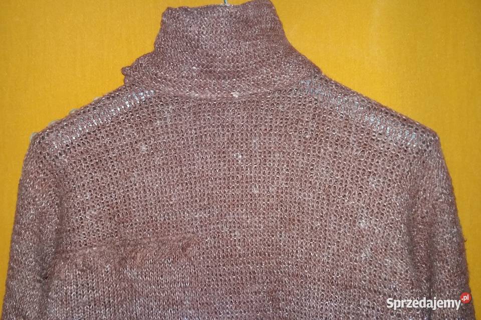 Sweter wełniany ręcznie robiony na Rozmiar 38(M) Swetry i golfy łódzkie Łódź