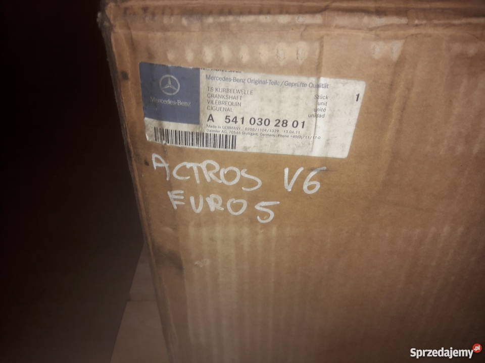 WAŁ KORBOWY MERCEDES 54107 SETRA ACTROS V6 Silniki i osprzęt