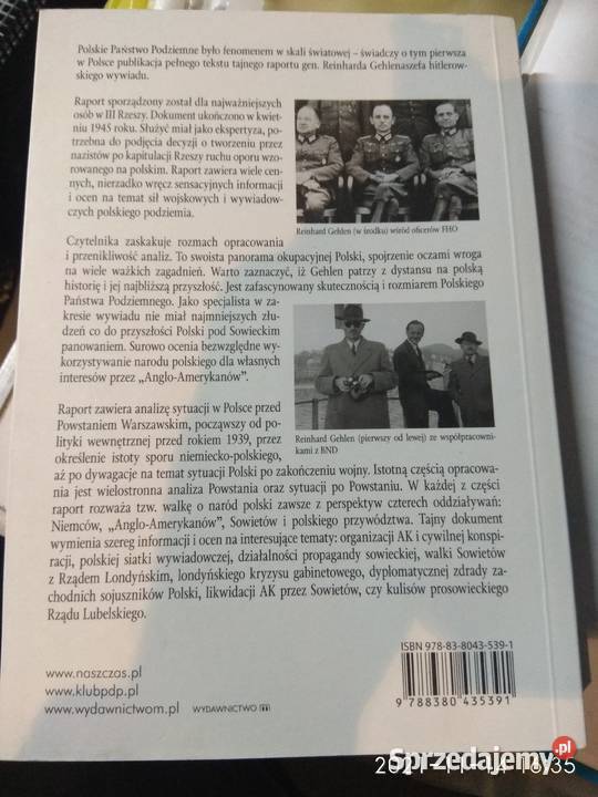 Książka polskie podziemie w oczach wroga historia, archeologia Kraków