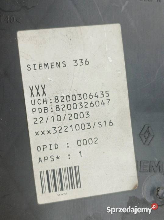 MODUŁ 8200306435 UCH Renault Megane II 20022009 osobowe Komputery