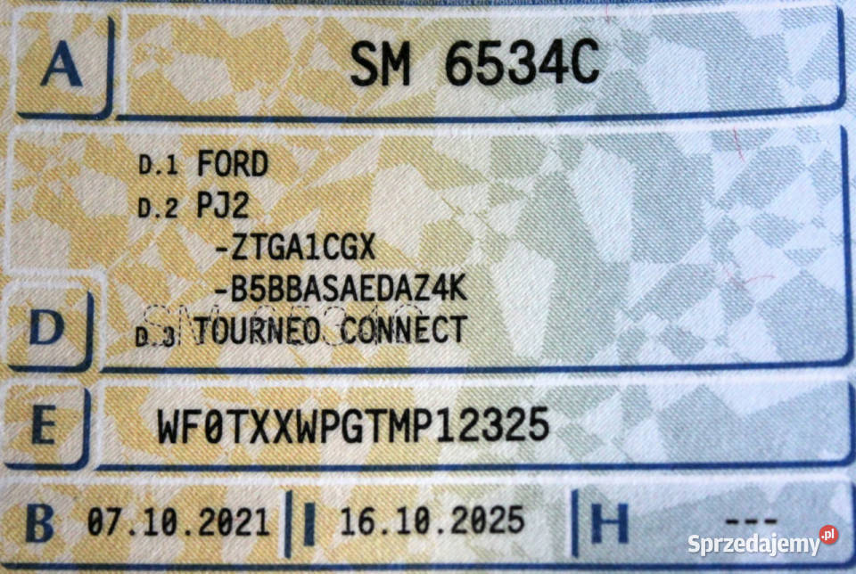 Ford Tourneo Connect Titanium SalonPL FV23 biały Sokołów