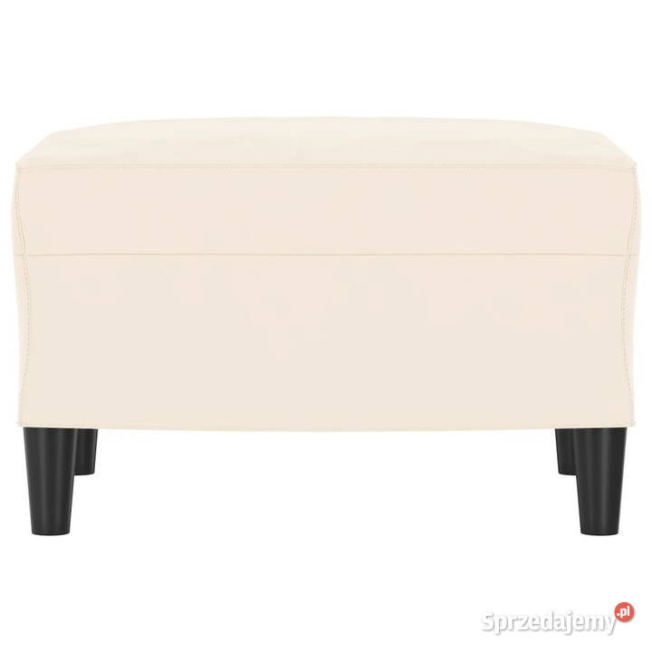 Ławkakremowy 70x35x41 tapicerowana aksamitem Warszawa sprzedam