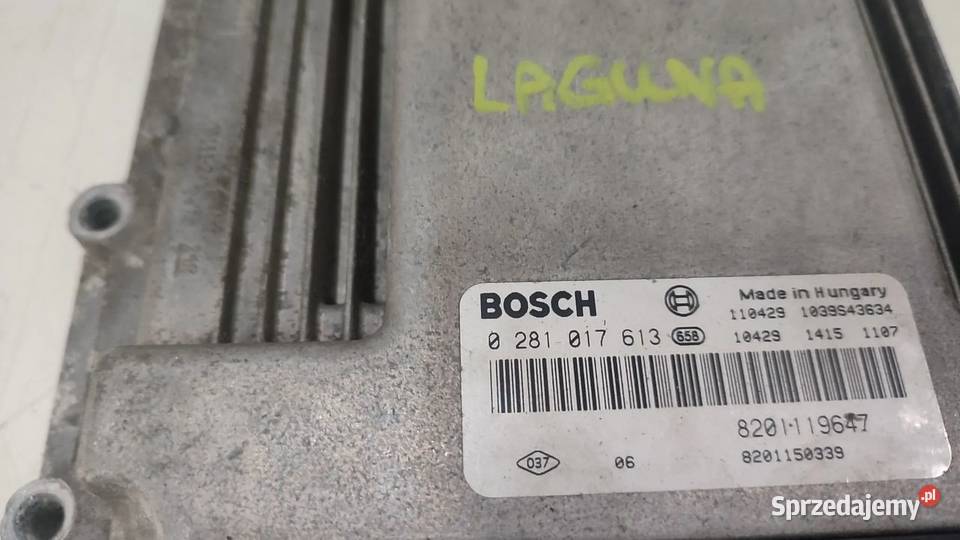 STEROWNIK SILNIKA RENAULT LAGUNA III 0724 BOSCH Włoszczowa