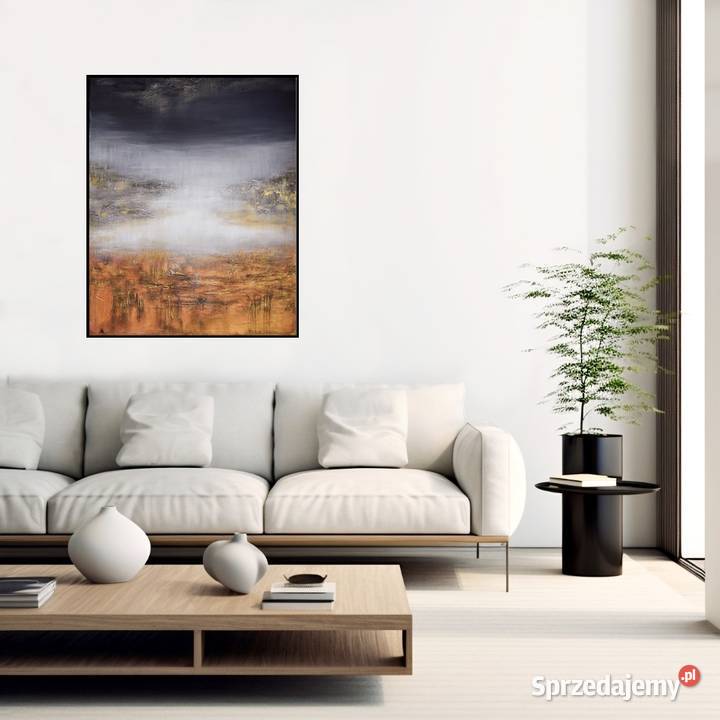 Gold rush 12 nowoczesny obraz abstrakcyjny Malbork