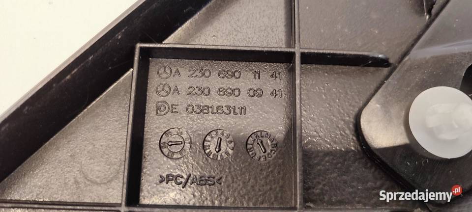 MERCEDES SL R230 OSŁONA ZAMKA DACHU LEWA Osłony i zaślepki