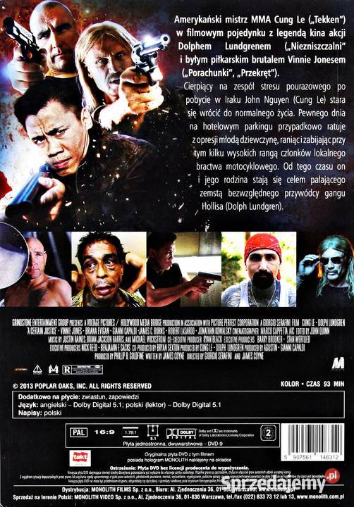 NIEUCHRONNA SPRAWIEDLIWOŚĆ DOLPH LAUDGREN DVD Kalisz