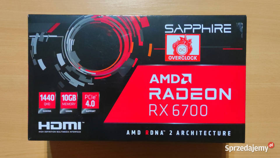 Karta graficzna Radeon Sapphire OC RX 6700 10GB mazowieckie Żyrardów