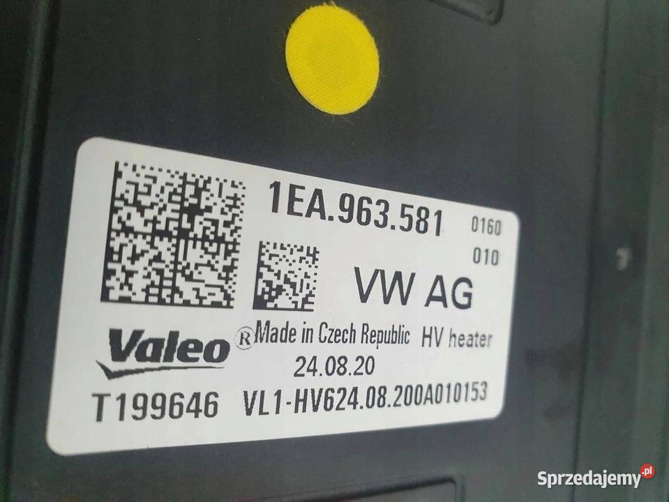 NAGRZEWNICA VW ID3 KOMPLETNA EUROPA 1EA963581