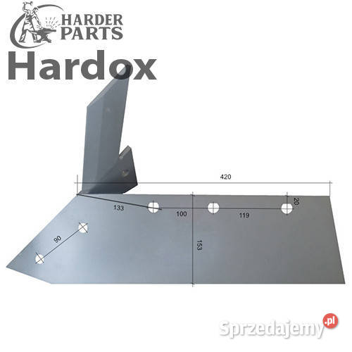 Lemiesz 300hektarów HARDOX 31187DL części do nieuszkodzony Suwałki