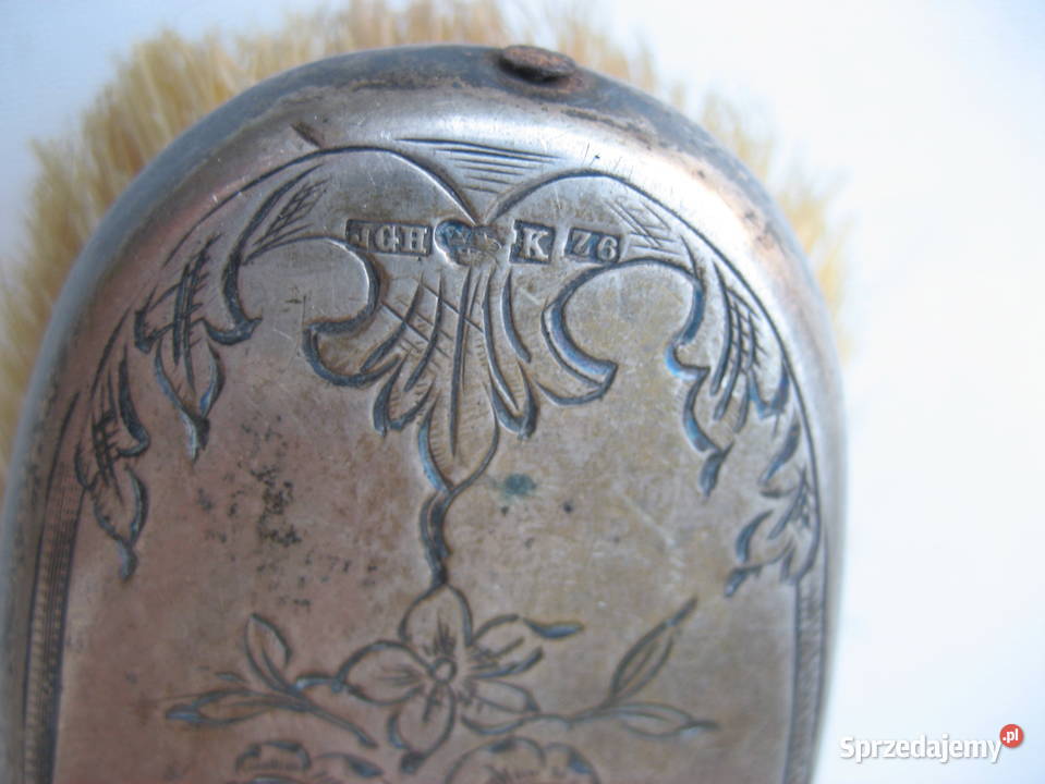 Przedwojenna szczotka Srebrna Szwedzka 1902 r mazowieckie Warszawa