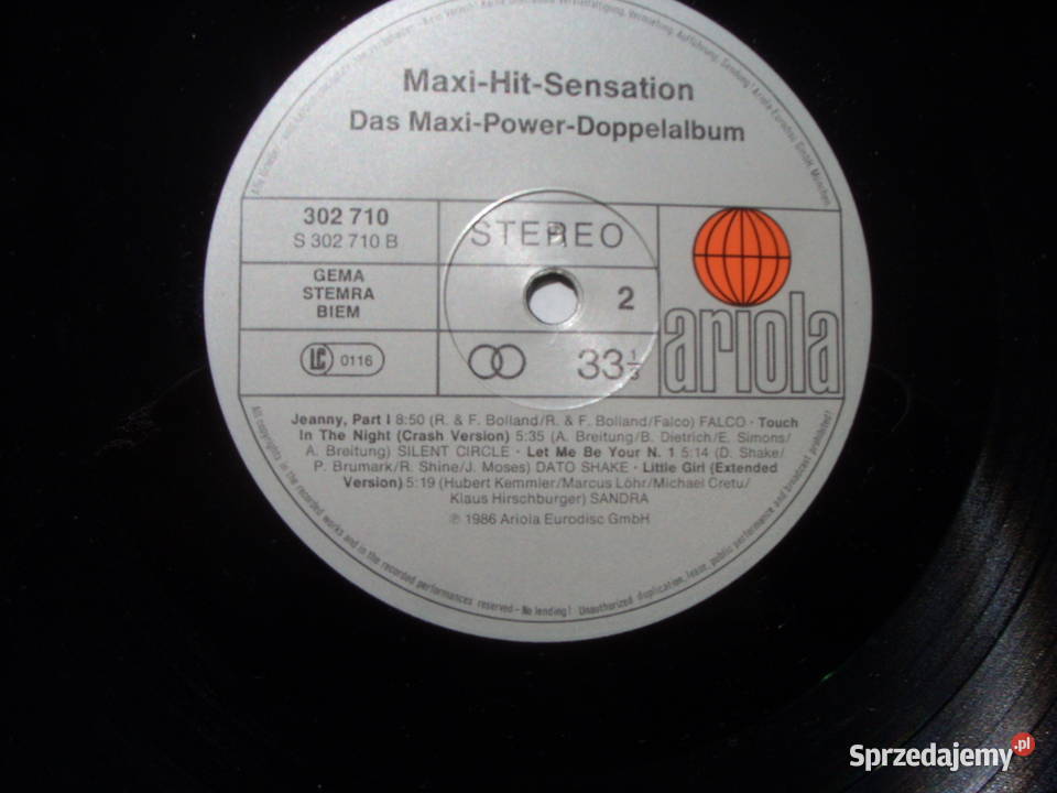 Winyl LP MAXI HITS SENSATION 2 LP DOPPELALBUM