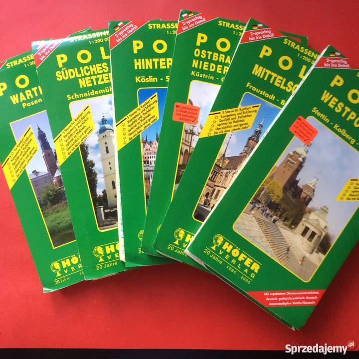 900 Sześć Map Polski sprzedam