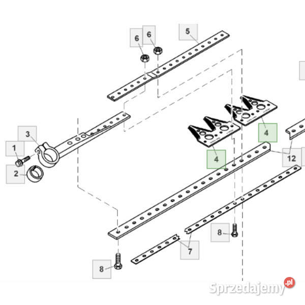 H153329 Segment noża oporowego podzwijający sprzedam