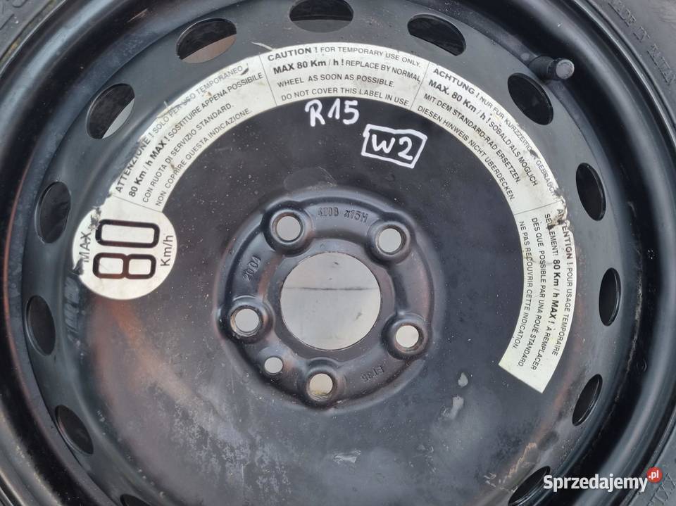 KOŁO DOJAZDOWE Fiat Alfa Romeo 147 dojazdówka