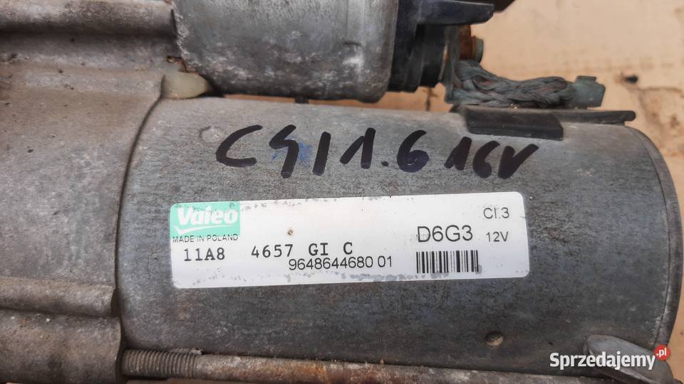 rozrusznik Valeo 9648644680 Citroen C4 I 16 16V Dębno sprzedam
