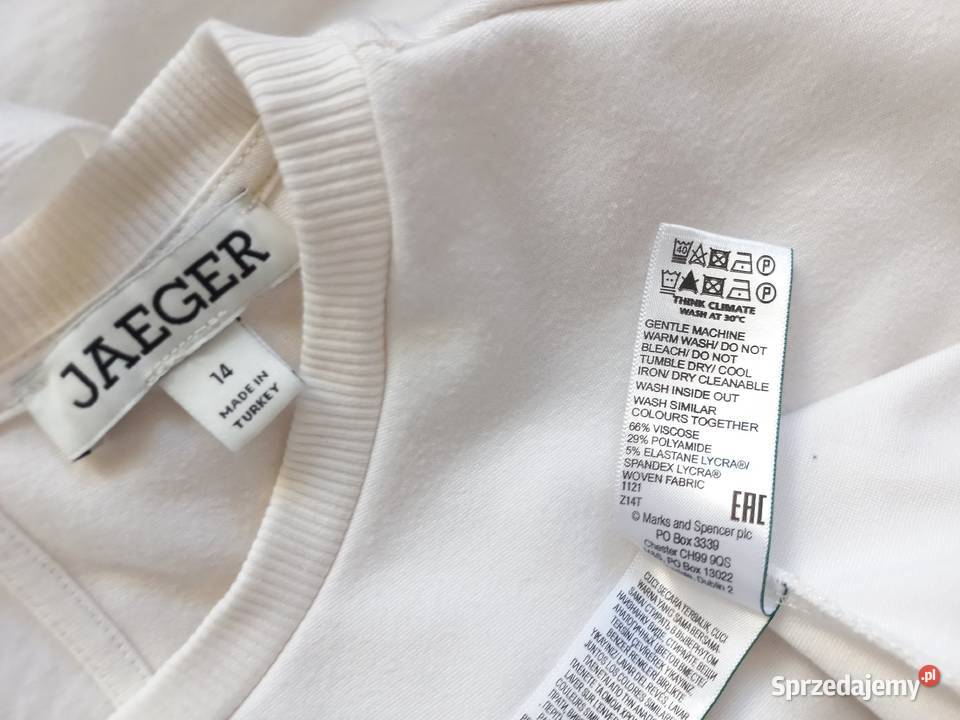 Bluza kremowa Bluzka damska r XL4214 Bufiaste Bluzki i koszule Białystok