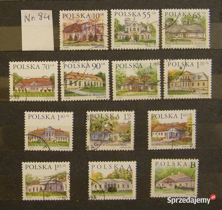 Znaczki pocztowePolskaZestaw 84 łódzkie Łódź sprzedam