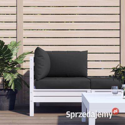 vidaXL Poduszki na palety 3 czarne tkanina Warszawa