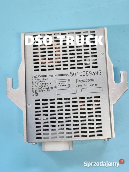 5010589393 PRZETWORNICA NAPIĘCIA RENAULT Pozostałe Zawichost