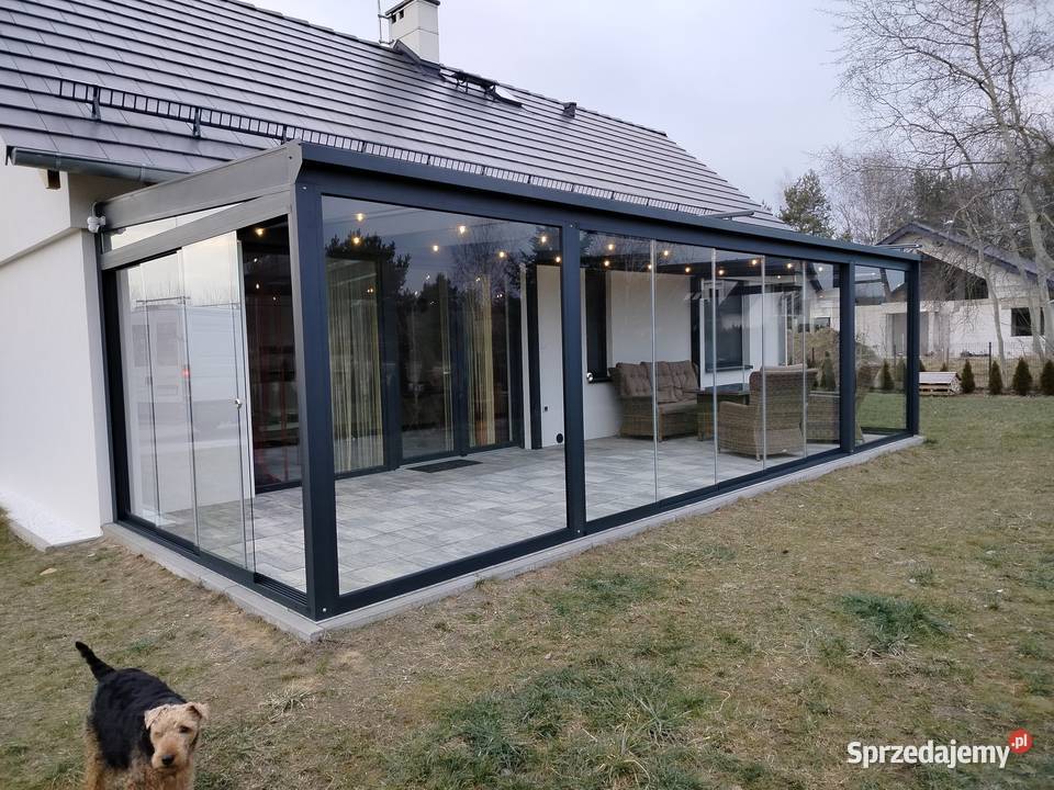 Pergola aluminium szkło Zadaszenie tarasu Bielsko-Biała
