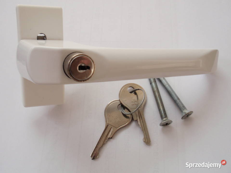 Klamka Okna Okienna z kluczykiem zamkiem L35mm Łódź sprzedam