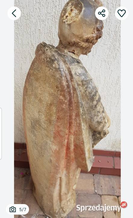 Rzeźba Św Jan Ewangelista piaskowiec około 1800 Orneta