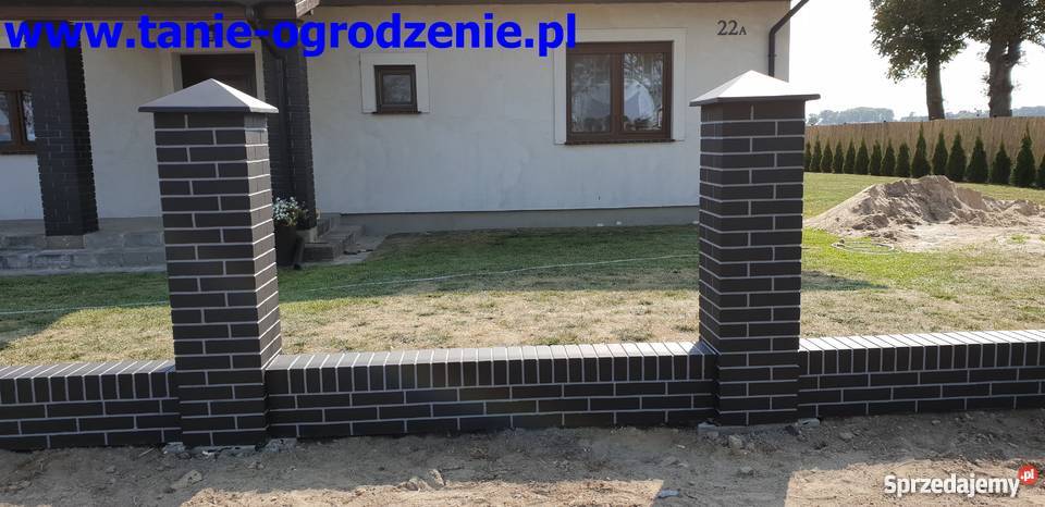 Ala klinkier słupki murki ogrodzenia imitacja łódzkie