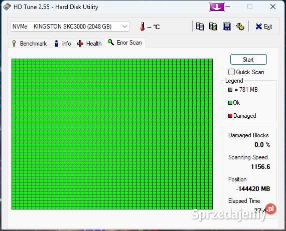 Dysk SSD Kingston KC3000 2TB PCIe 40 NVMe M2 Sulejówek
