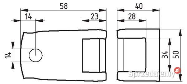 Uchwyt zęba S 32x10 mm na ramę 12x50 mm ocynk Do maszyn uprawowych Kamionna sprzedam