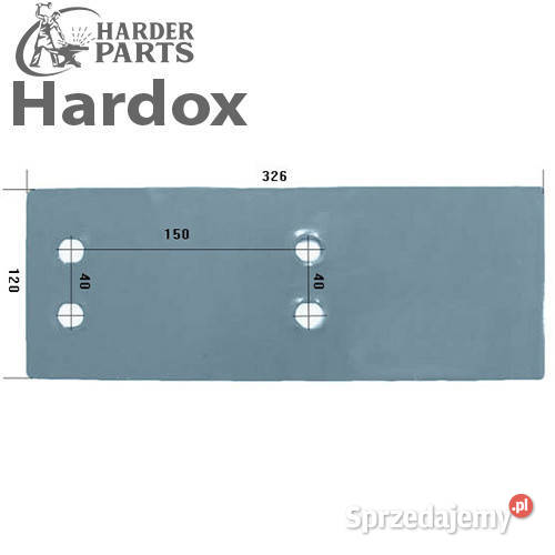 Płoza krótka HARDOX 27510306S VP351 W do pługa