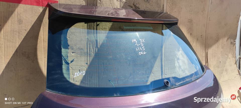 KLAPA TYLNA TYŁ AUDI A1 8X LY4S 3DRZWI 2010 R Przystajń