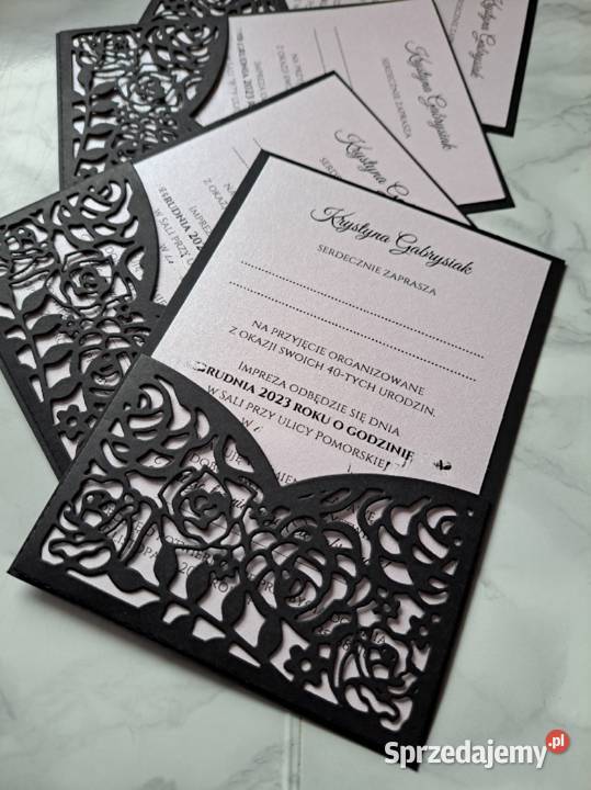 Zaproszenia na 40tkę 50tkę rocznicę ślubu Katowice