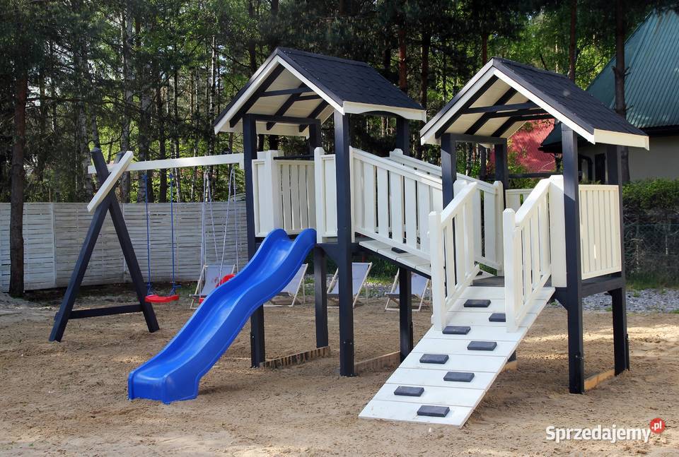 Plac zabaw dzieci PZ08 Huśtawka Drewniany plac podkarpackie Przemyśl