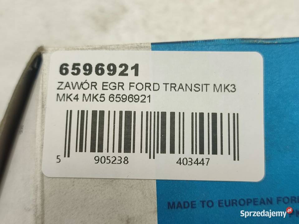 ZAWÓR EGR FORD TRANSIT MK5 20002013 6596921
