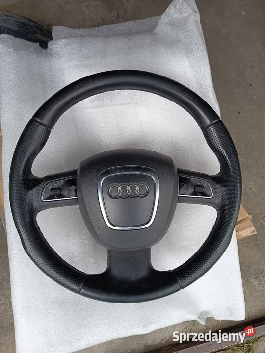 Kierownica multifunkcja chrom Airbag skóra Audi Wyposażenie wnętrza Lubaczów