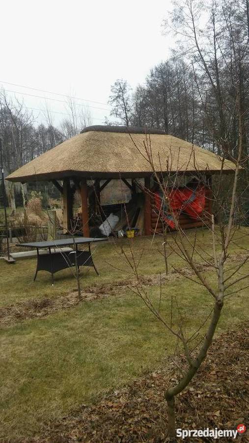 Dachy trzcinowe altana trzcina remont renowacja wielkopolskie Stogi sprzedam