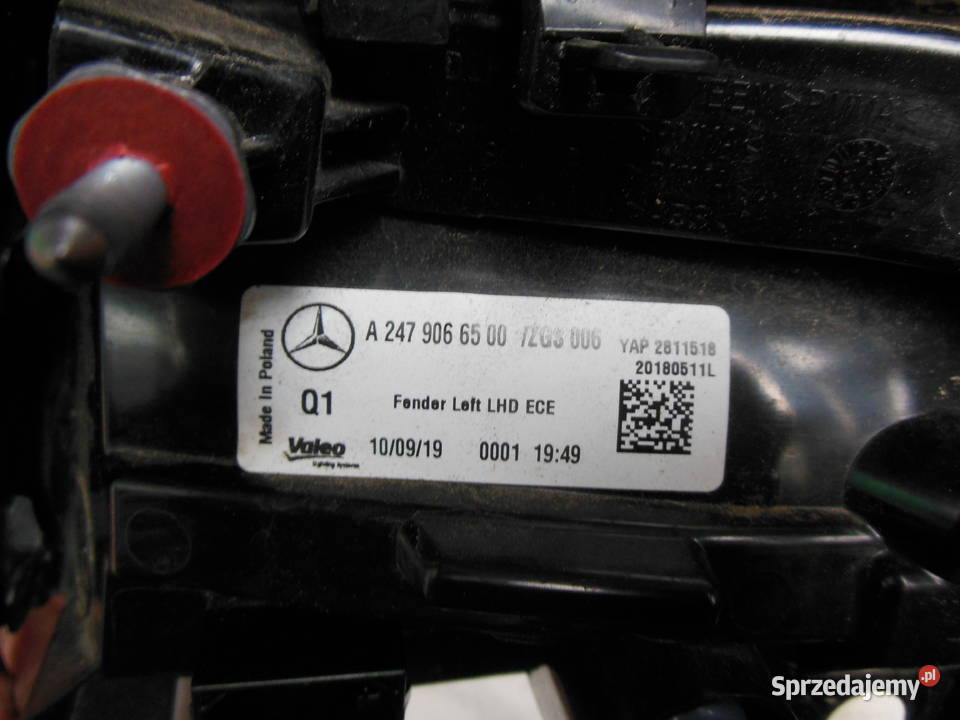 MERCEDES B KLSA A247 W247 LAMPA FULL LED TYLNA