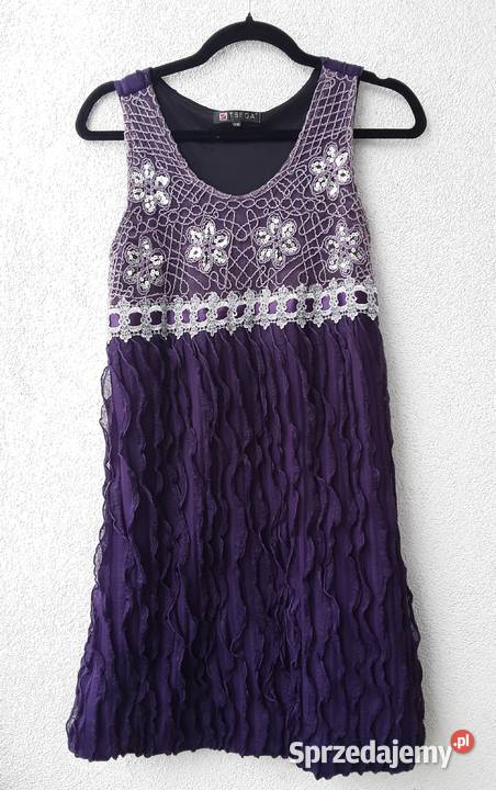 Sukienka na zabawę rozmiar SM Tsega Z falbankami  Warszawa